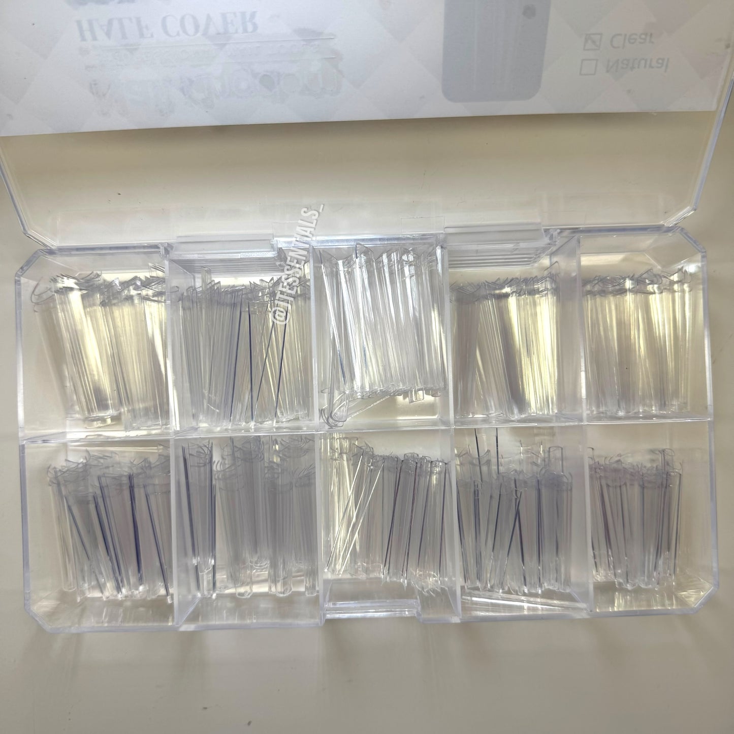 XL Straight Coffin Nail Tips Box
