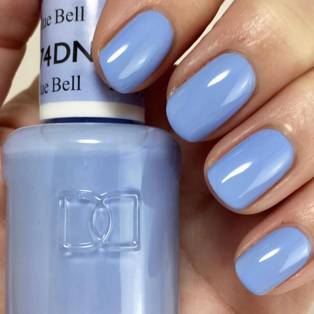 DND #574 Blue Bell – Soft Lavender Blue Gel & Regular Polish Duo | Elegant Pastel for Every Season