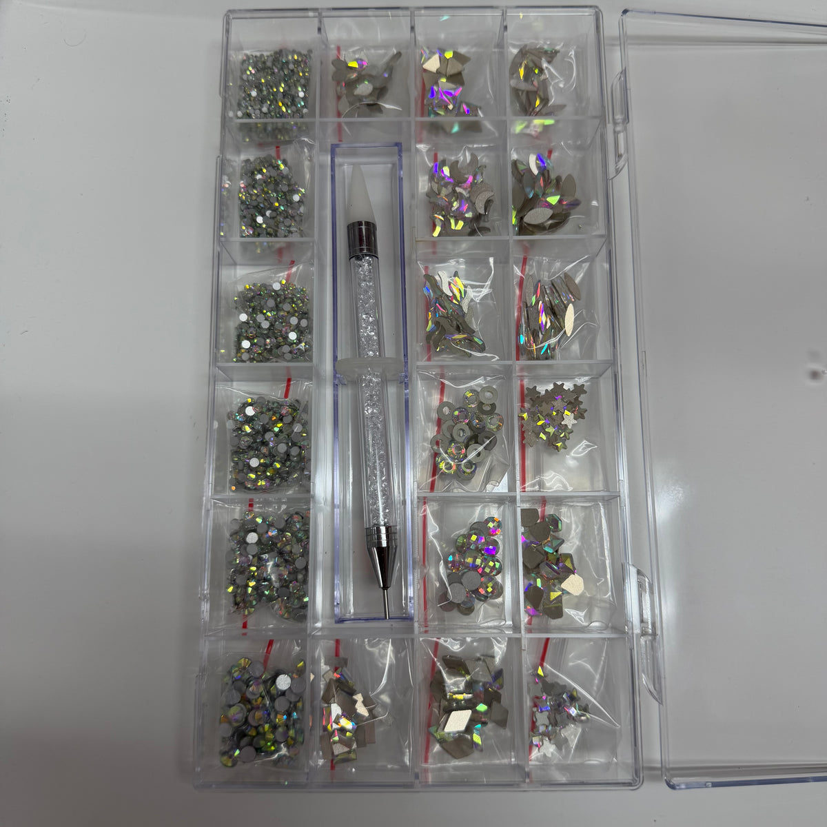 AB Silver • Wax pen tool &High Luxury Crystal Box