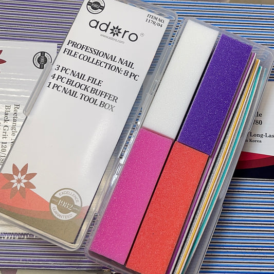 ADORO - professional nail file collection 8 pc