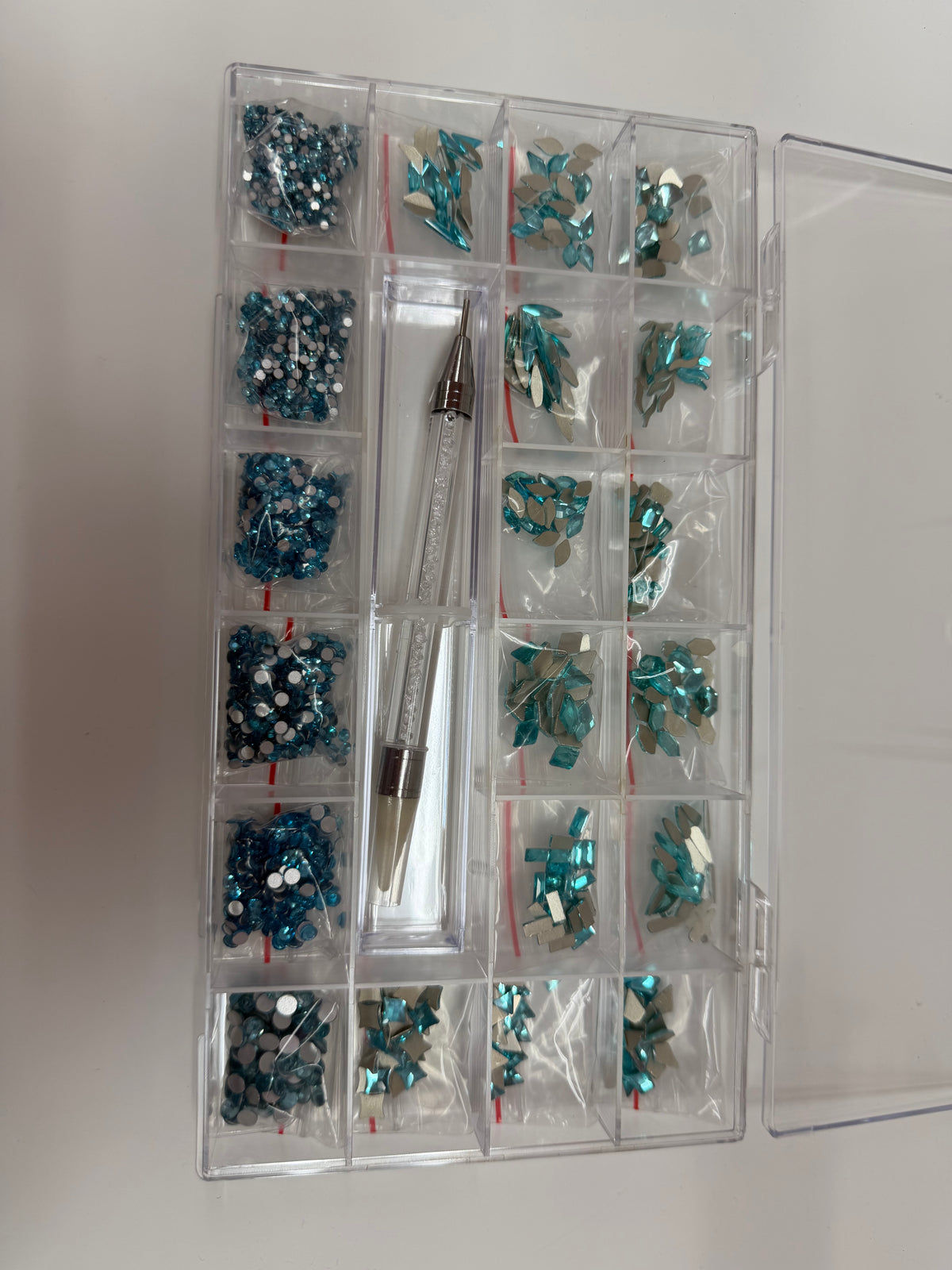 Baby blue • Wax pen tool &High Luxury Crystal Box