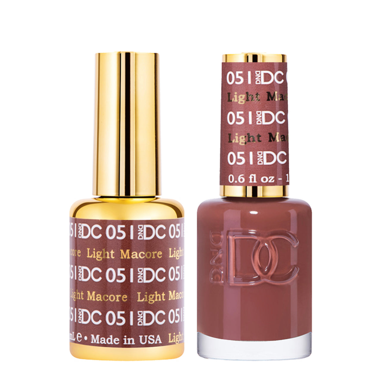 #051 DC Gel Polish – Light Macore | Long-Lasting High-Shine Gel Color