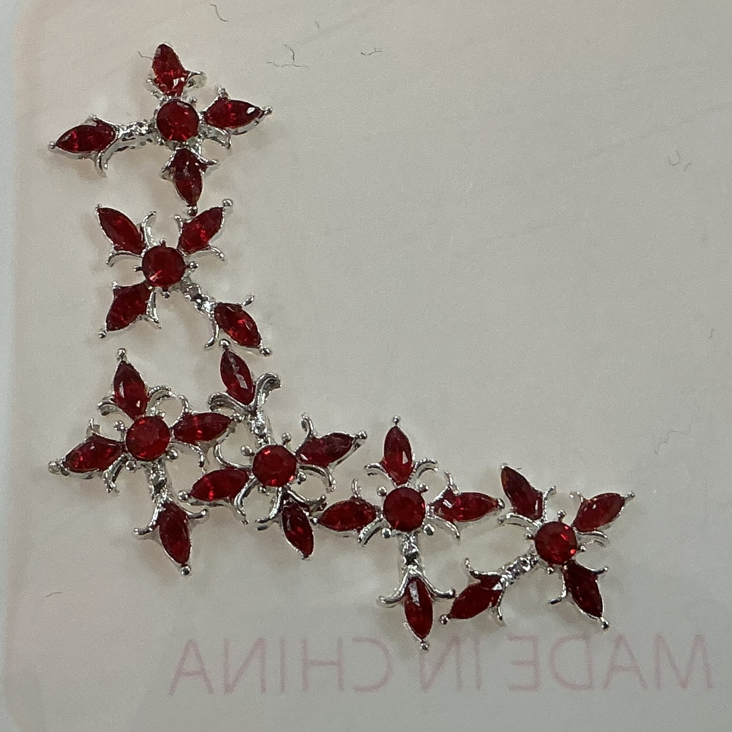 RED Cross Nail Charms