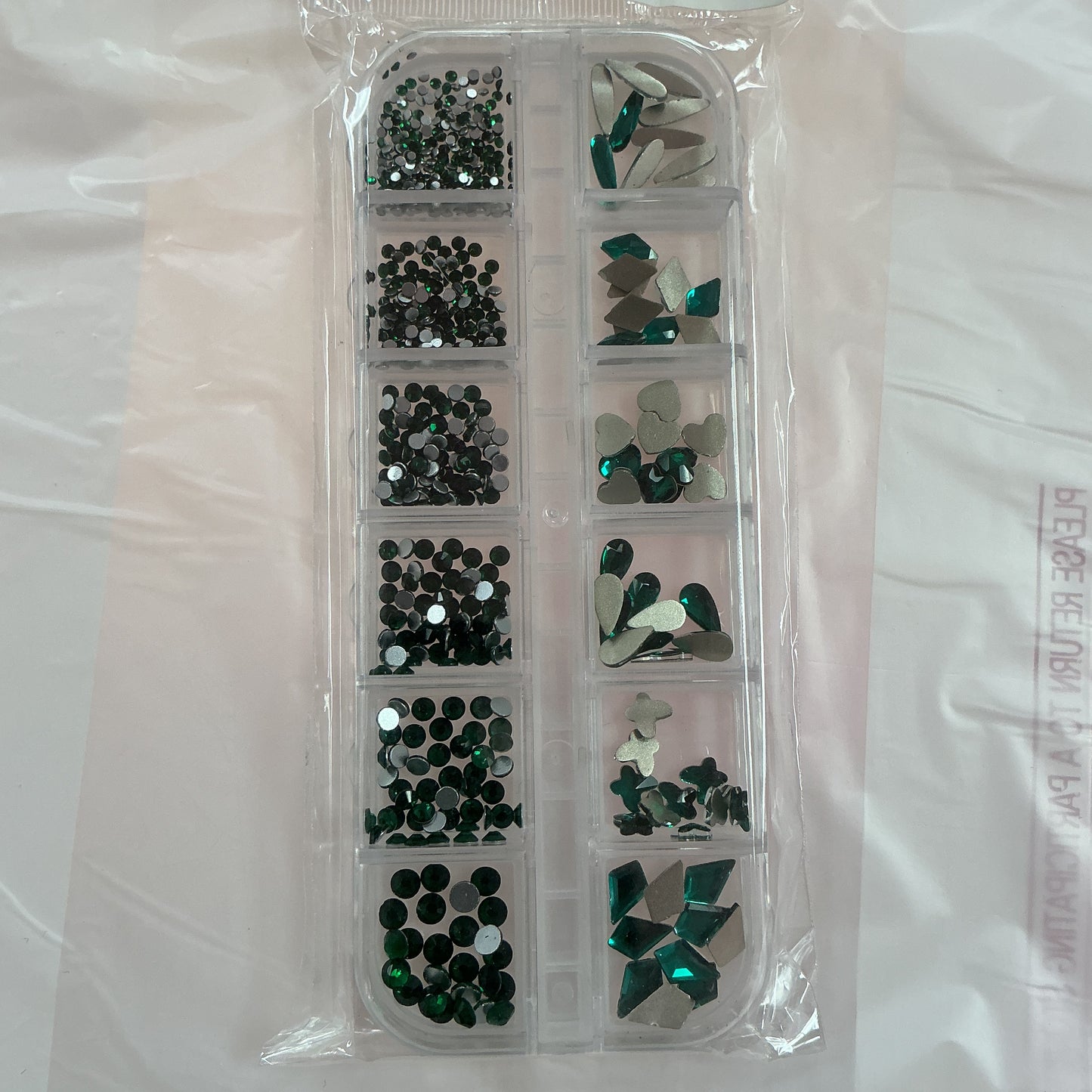 01 Green Rhinestone Box - High Quality Rhinestone box