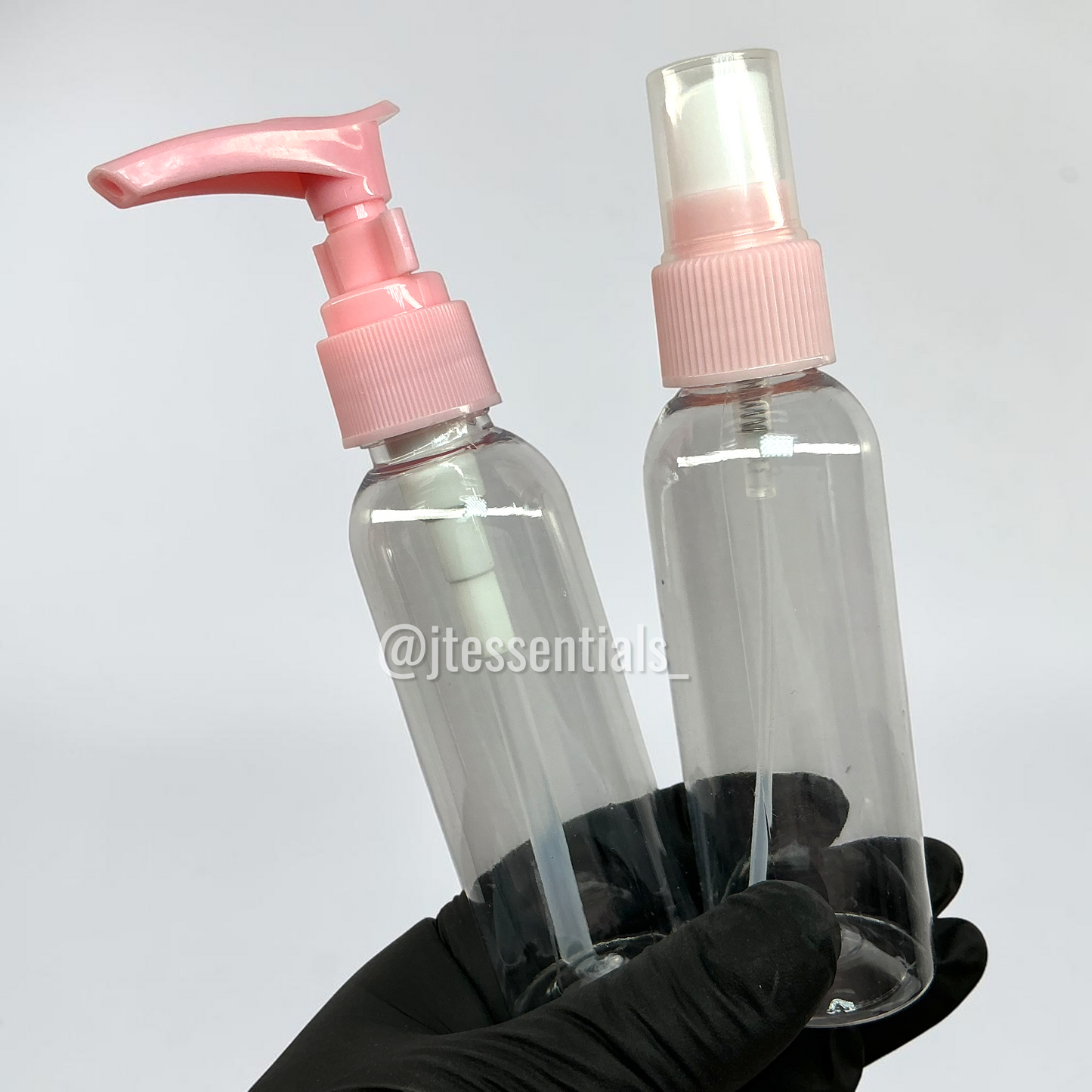 2 pcs Empty Bottle- pink cap