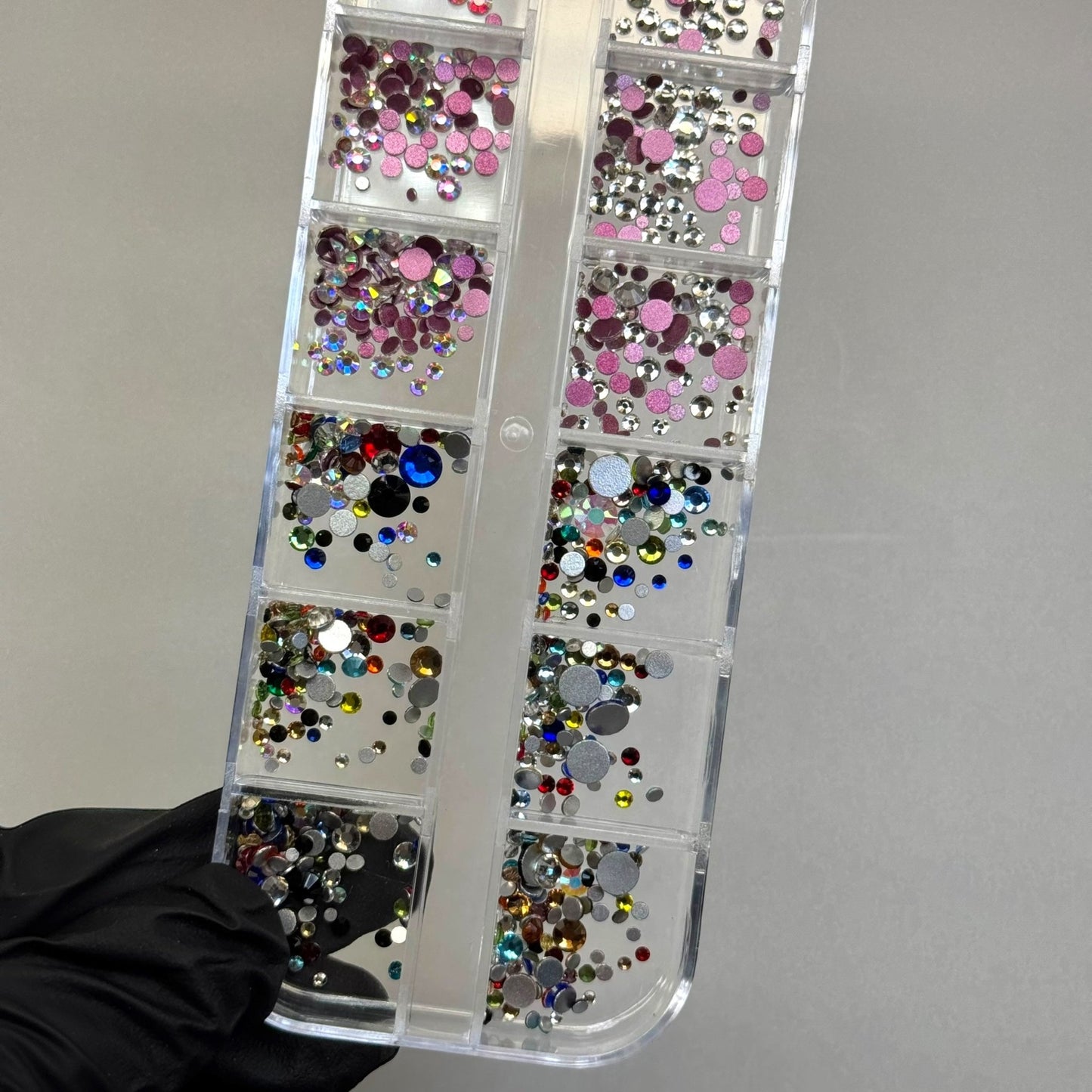 AB & COLORFUL 12 Rhinestone Nail Art Box – Gems for Nails - JTessentials