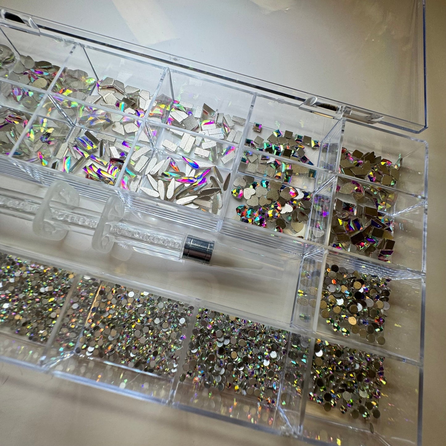 AB• Wax pen tool &High Luxury Crystal Box - Rhinestone box - JTessentials