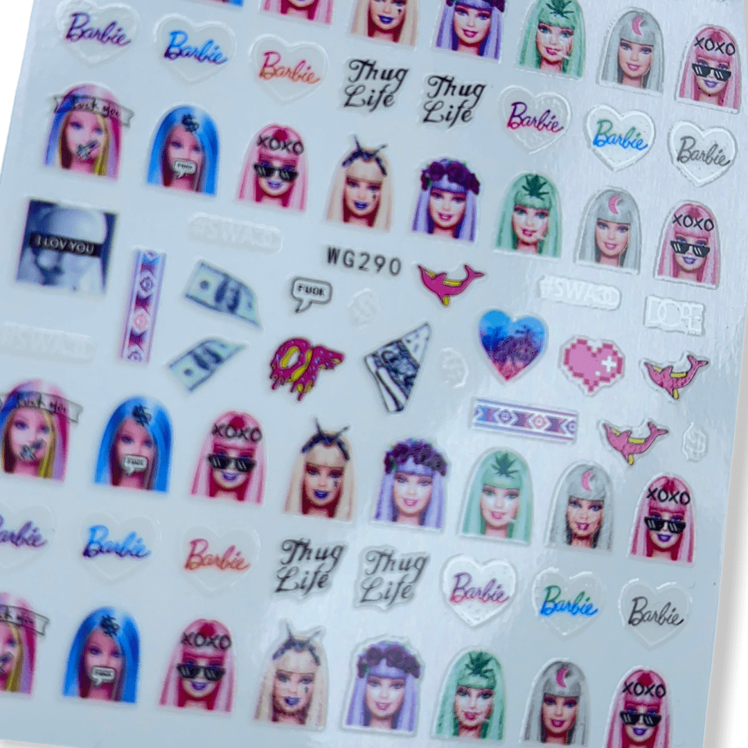 Barbie sticker WG290 - JTessentials