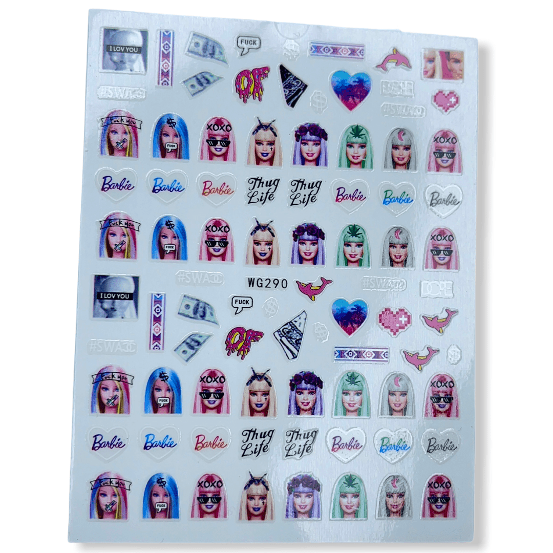 Barbie sticker WG290 - JTessentials