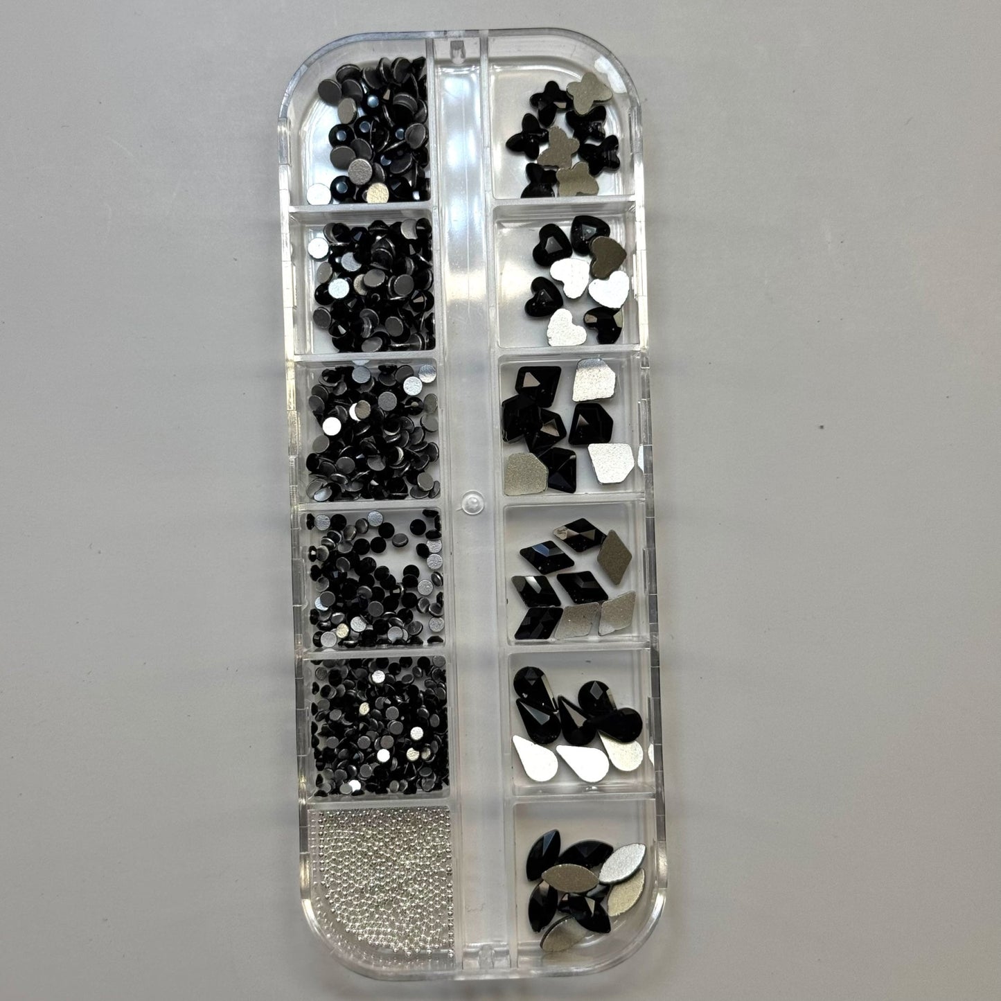 Black flat back Rhinestone Box - High Quality Rhinestone box - JTessentials