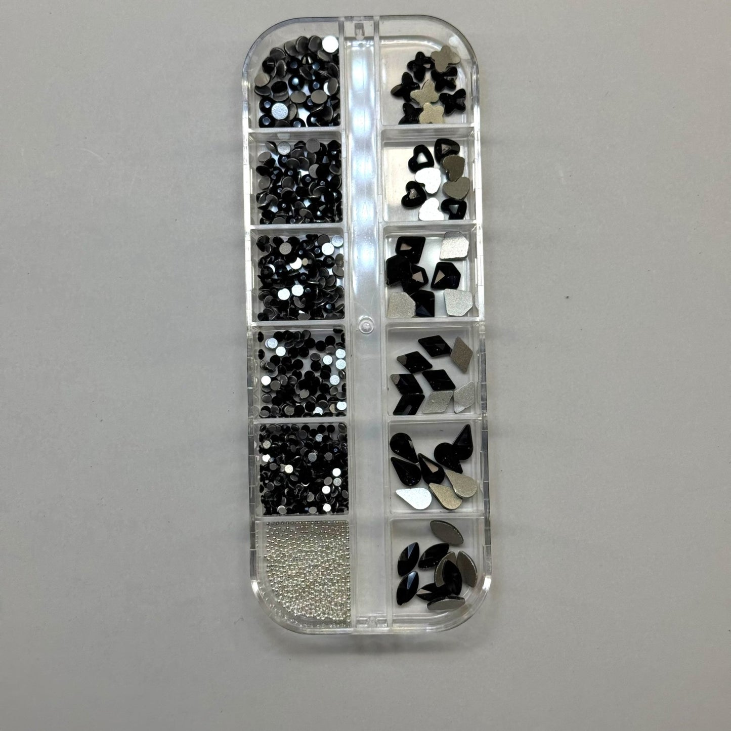 Black flat back Rhinestone Box - High Quality Rhinestone box - JTessentials