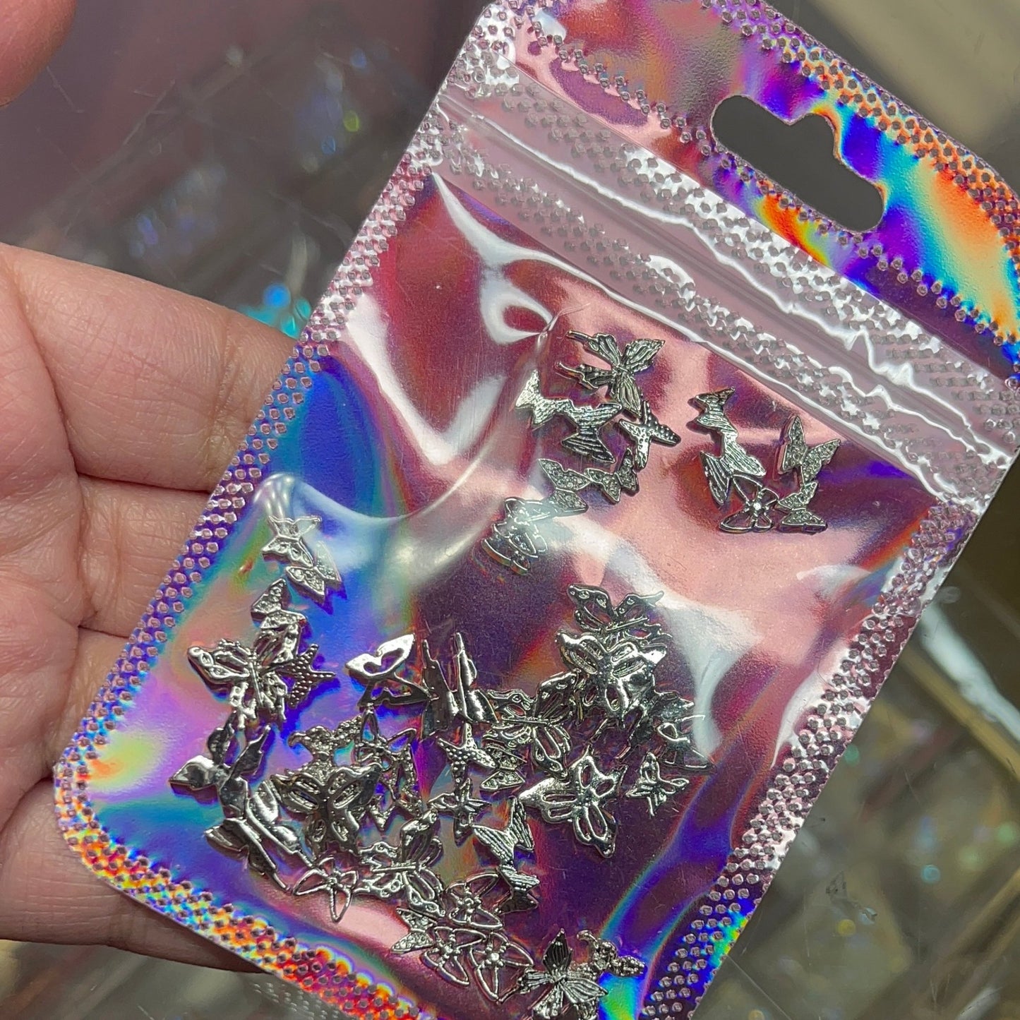 Butterfly silver mix - 50 pcs mix - JTessentials