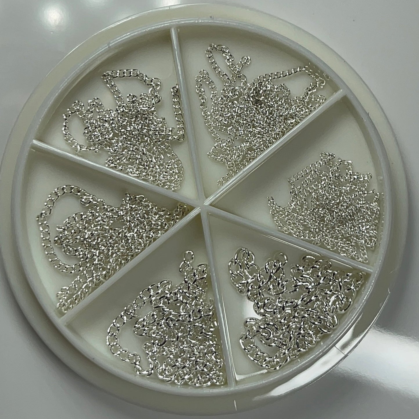 Chain wheel nail decoration SILVER - JTessentials