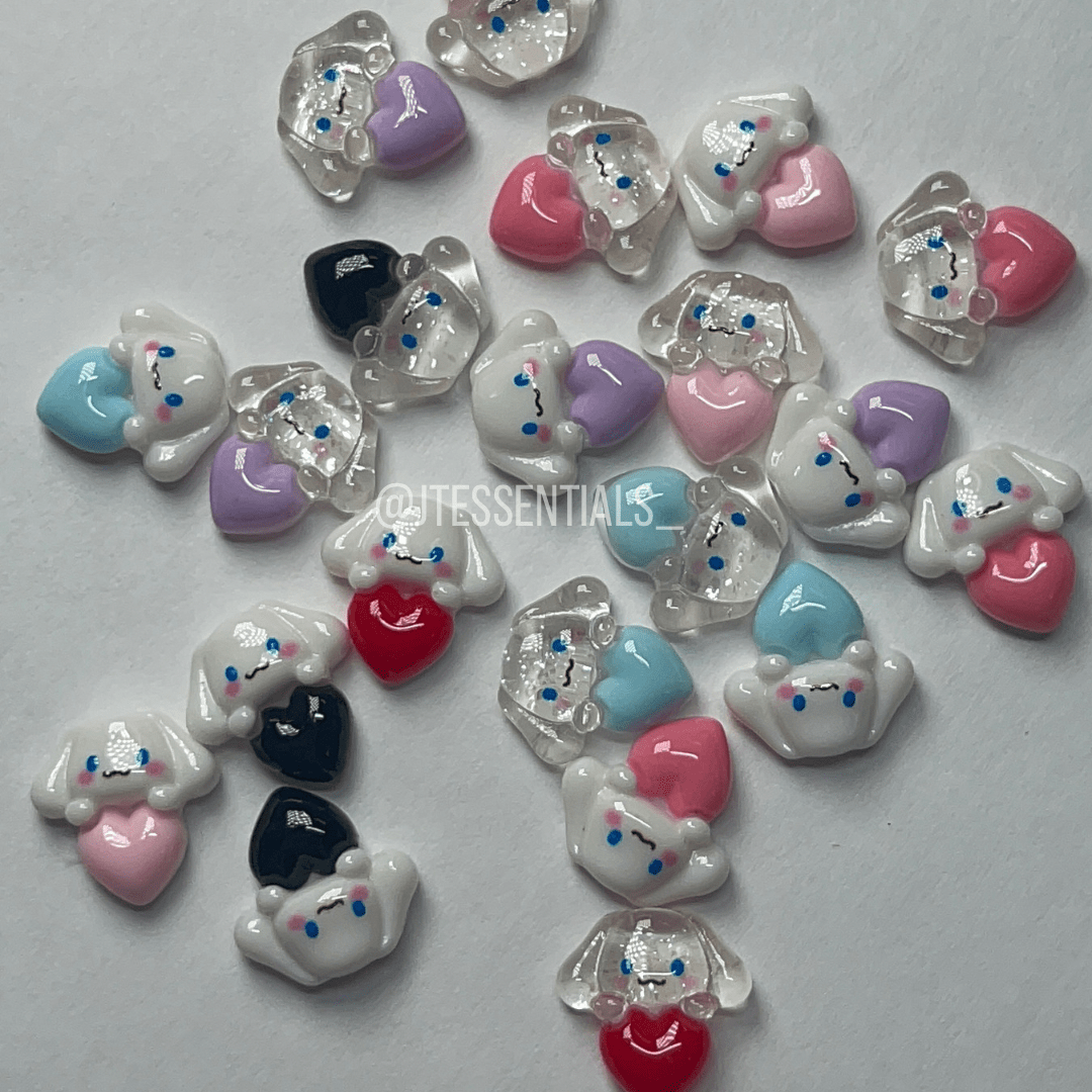 Cinnamon Roll heart Nail charm Mix - JTessentials