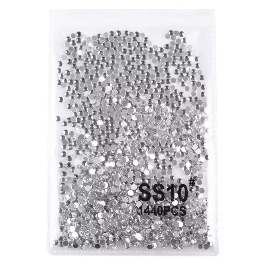 Crystal ss10 SILVER 1440 pcs rhinestone pack - JTessentials