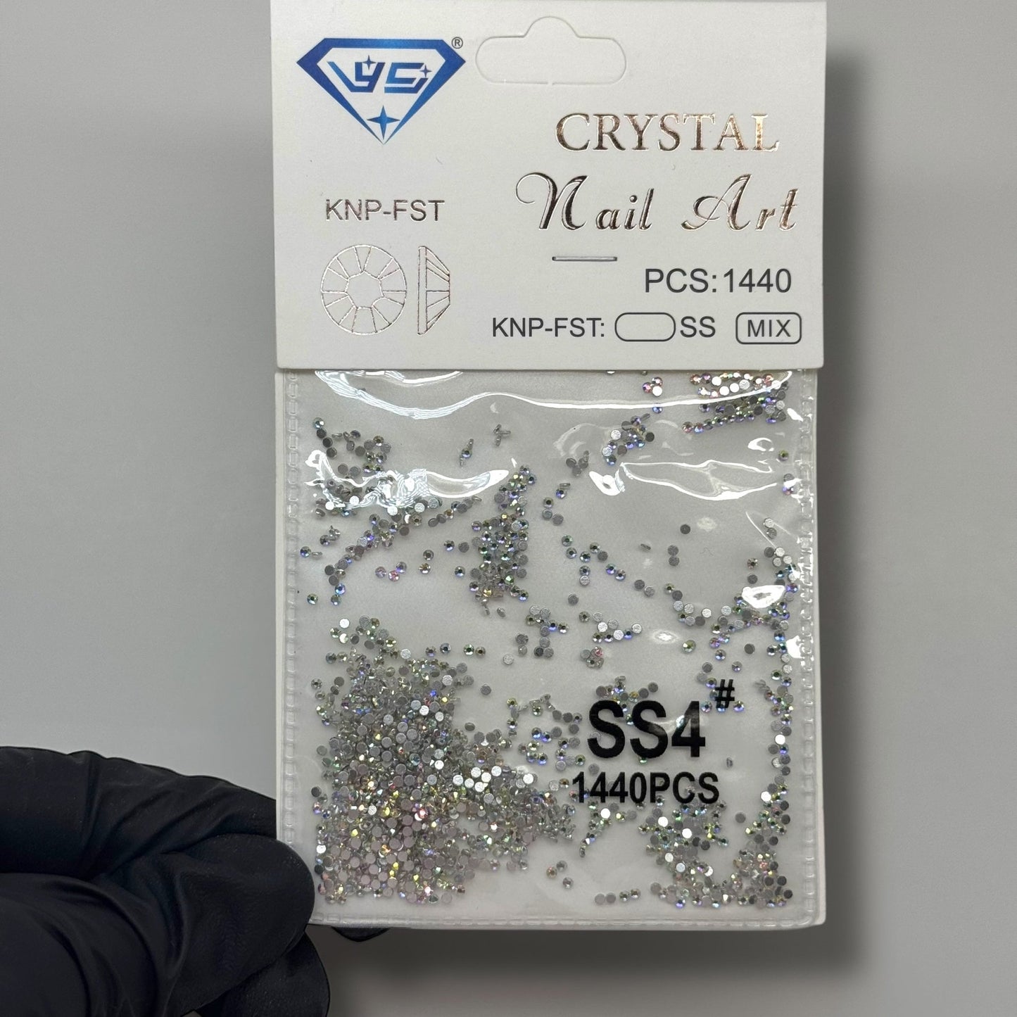 Crystal ss4 - AB 1440 rhinestone pack - JTessentials