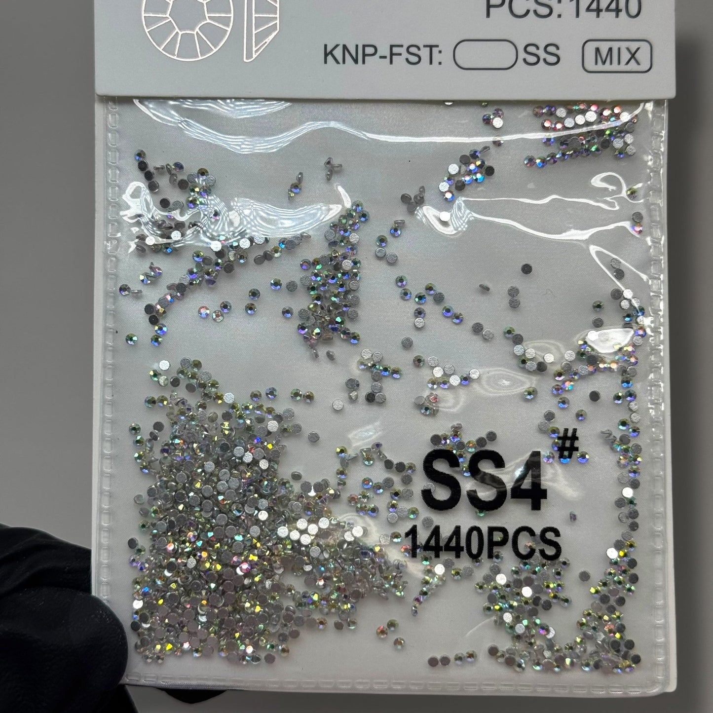 Crystal ss4 - AB 1440 rhinestone pack - JTessentials