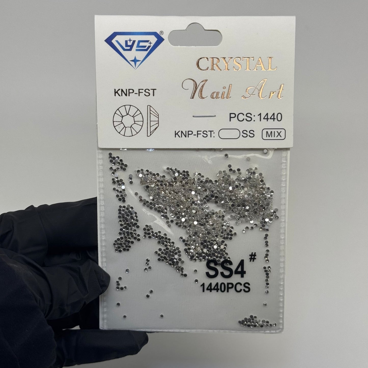 Crystal ss4 - SILVER 1440 rhinestone pack - JTessentials