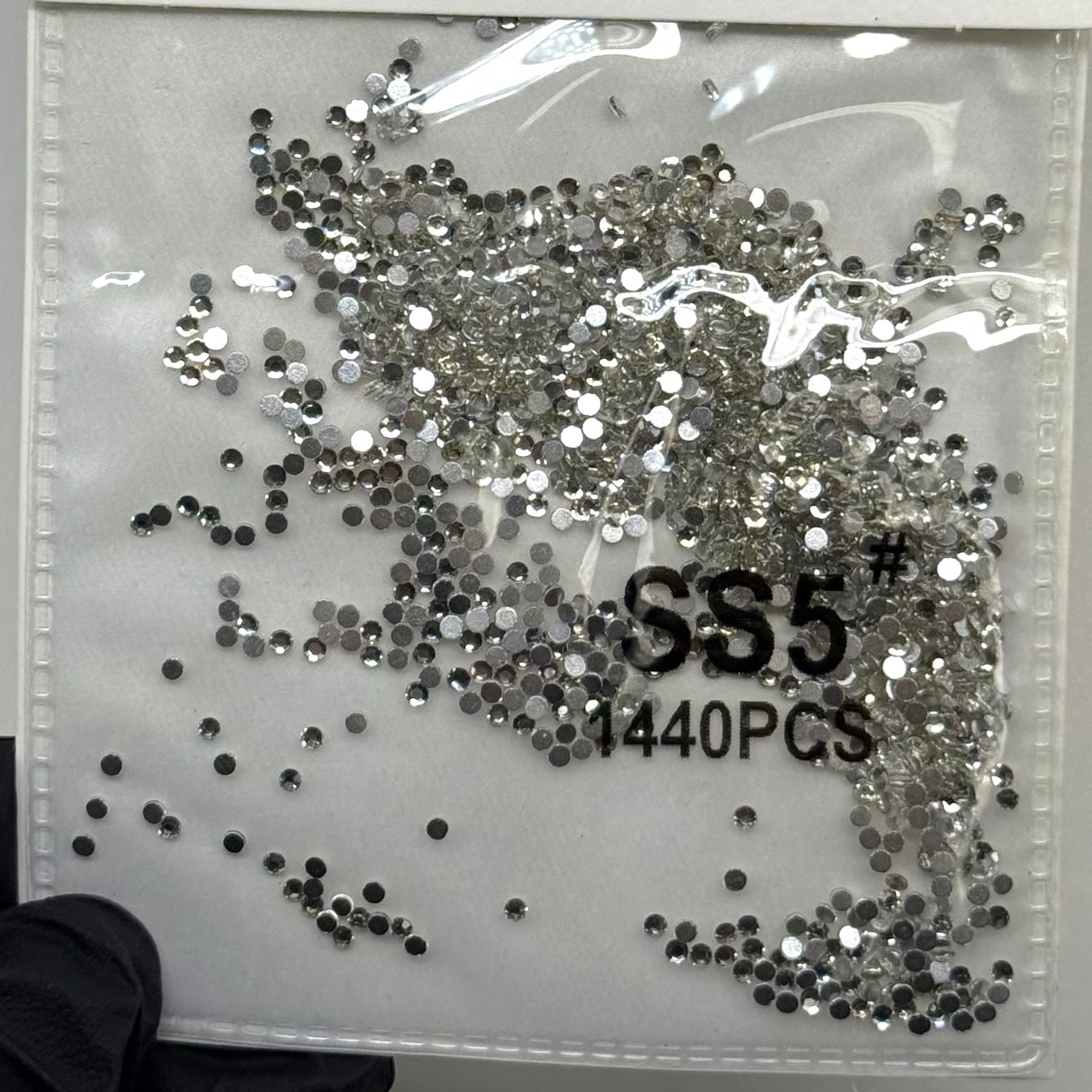 Crystal ss5 SILVER 1440 rhinestone pack - JTessentials