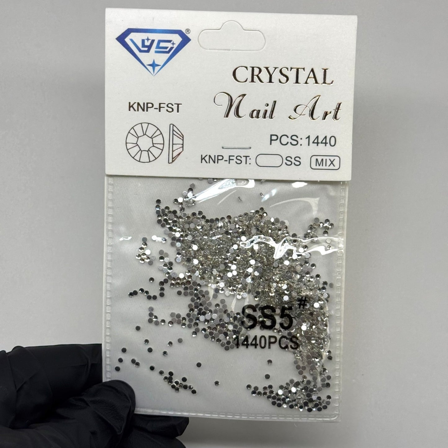 Crystal ss5 SILVER 1440 rhinestone pack - JTessentials