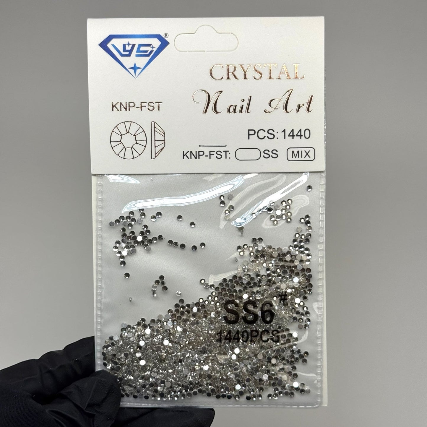 Crystal ss6 SILVER 1440 rhinestone pack - JTessentials