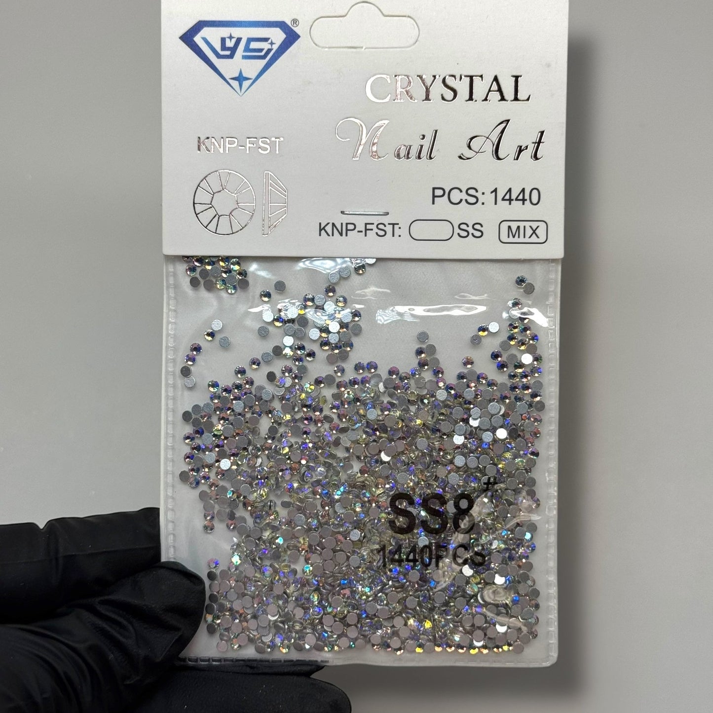 Crystal ss8 AB BLUE - 1440 rhinestone pack - JTessentials