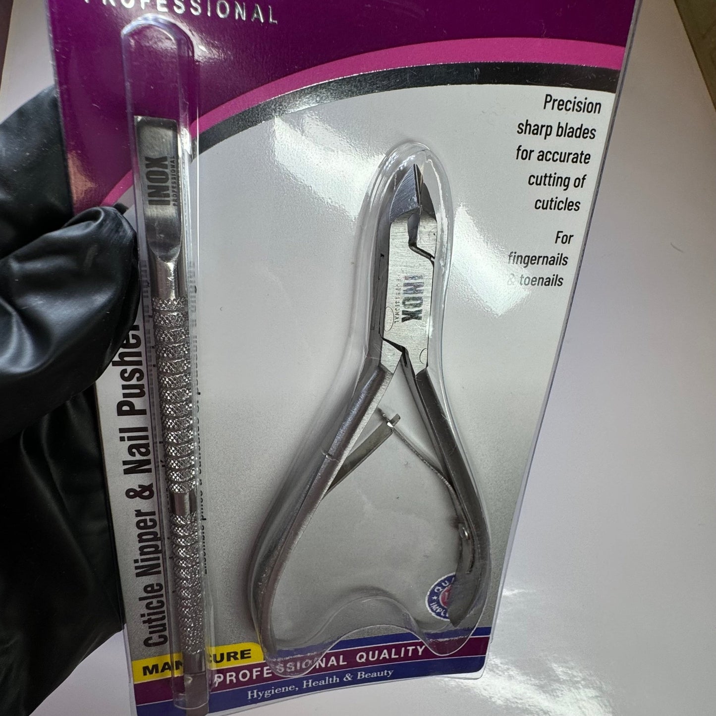 Cuticle Nipper & Nail Pusher Set - INOX - JTessentials