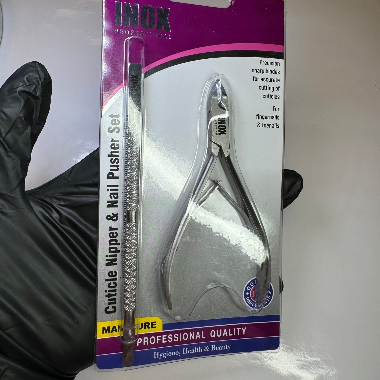 Cuticle Nipper & Nail Pusher Set - INOX - JTessentials