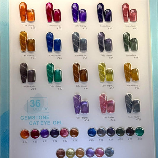 DM Gemstone Cat Eye Gel Polish β Magnetic Reflective Colors for a Multi - Dimensional Look - JTessentials