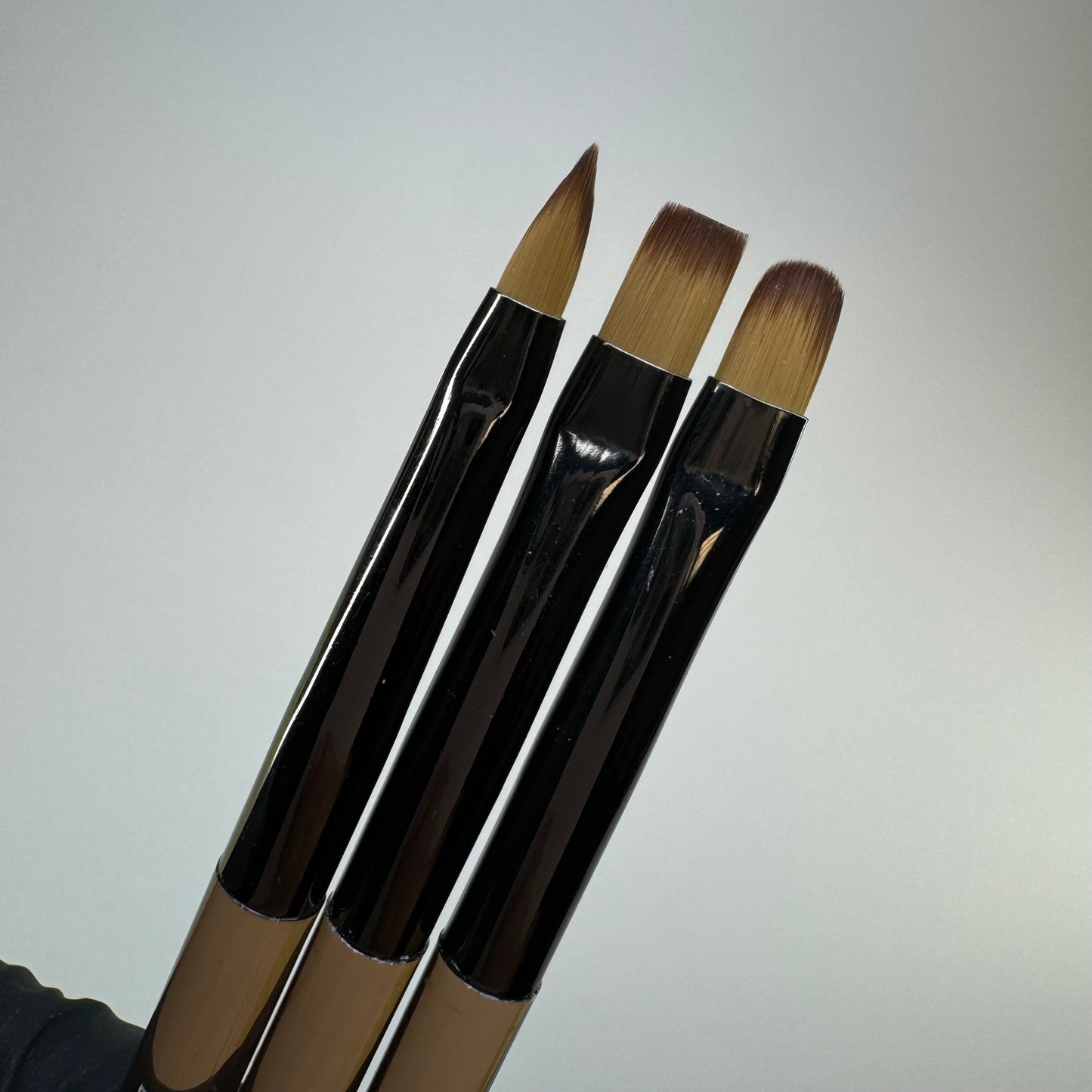 Double - End Detail Liner Brushes (3 - Piece Set) - Fine Liner & Art Brush Combo for Precision Nail Art - JTessentials