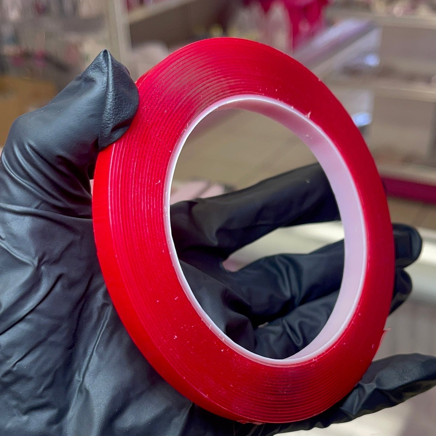Double sided tape roll - for press on display stick. - JTessentials