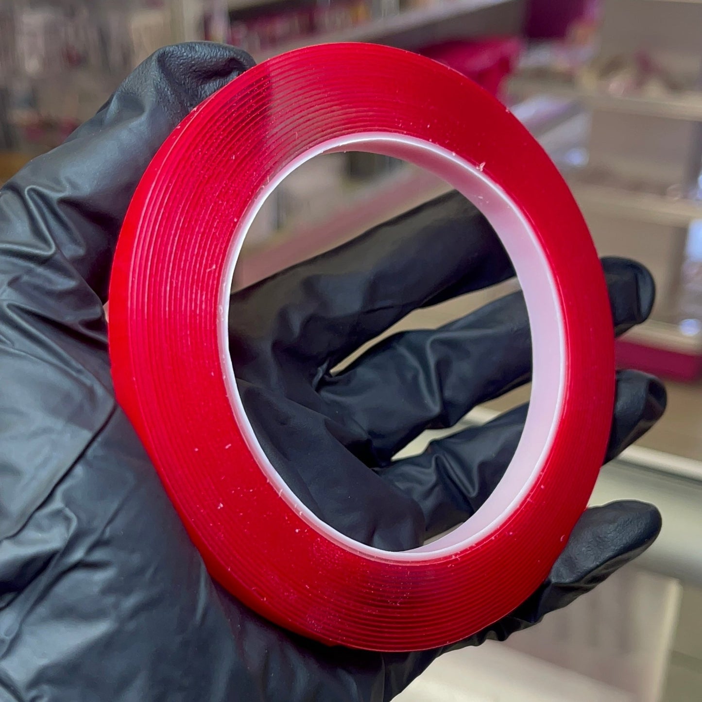 Double sided tape roll - for press on display stick. - JTessentials