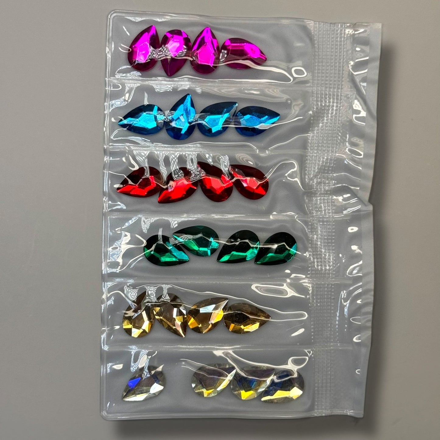 Drop 6 - Color Jumbo Nail Rhinestones – Large Flatback Crystal Charms for Nail Art - JTessentials