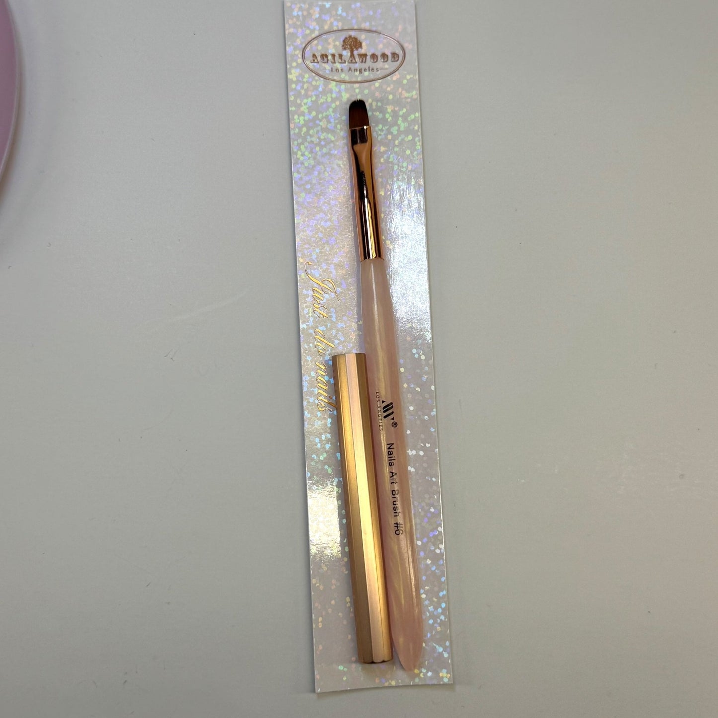 Flat Nail Brush for Clean - Up - 6 Precision Tool for Perfect Manicures - JTessentials