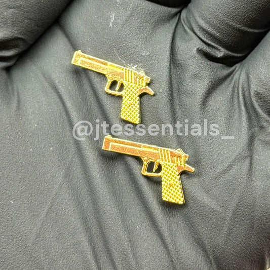 Gold Gun Nail Charms - JTessentials