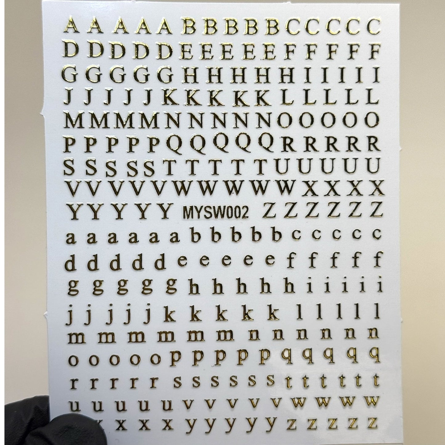 Gold Letter Nail Stickers - Alphabet Nail Decals for Custom Nail Art - JTessentials