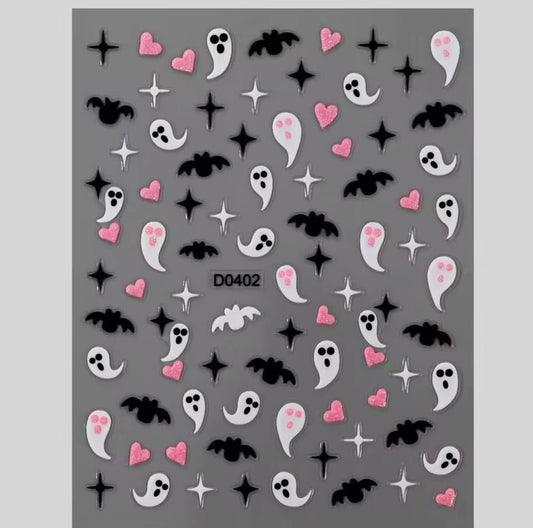 Halloween ghost pink sticker -D0402 - JTessentials