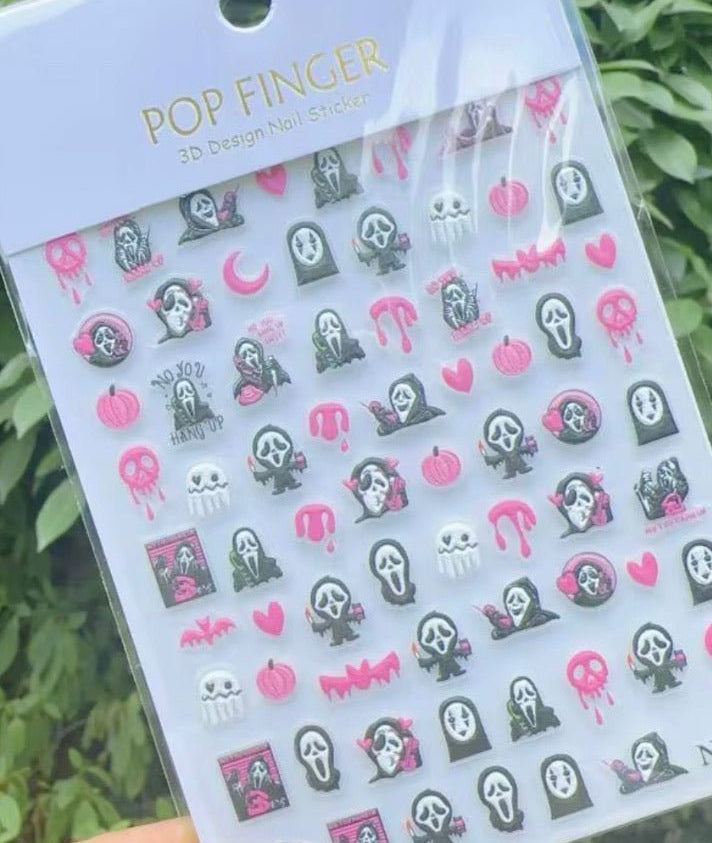 Halloween scream sticker - Ns106 - JTessentials