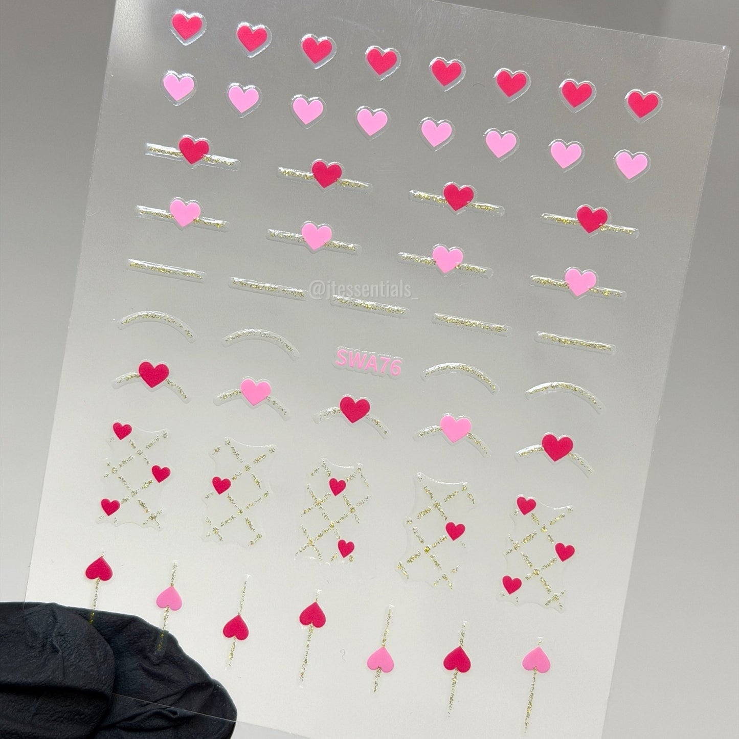 Heart Nail Stickers - SWA76 - JTessentials