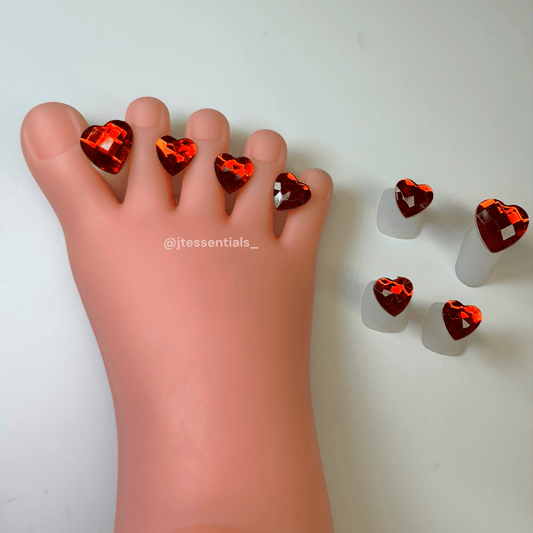 Heart Toe Separators - Perfect for Pedicures & Nail Art - JTessentials