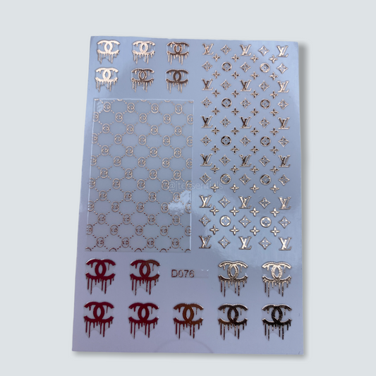 Designer Drip Sticker  D076-7