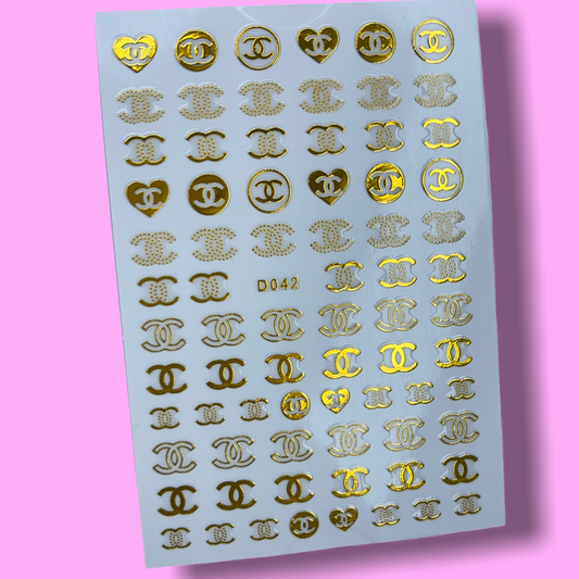 CC gold sticker D042