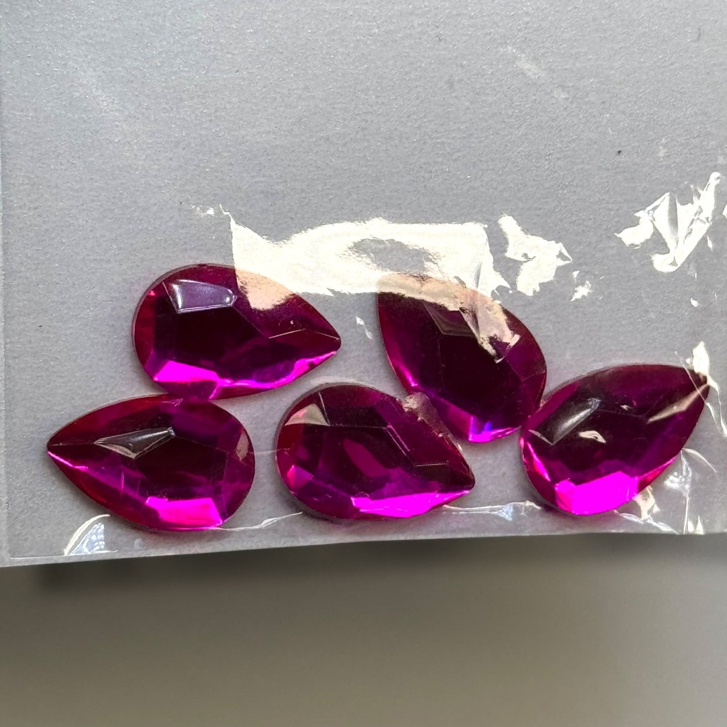Jumbo Teardrop Flatback Crystal Rhinestones – 5 Pcs for Nail Art Designs - JTessentials