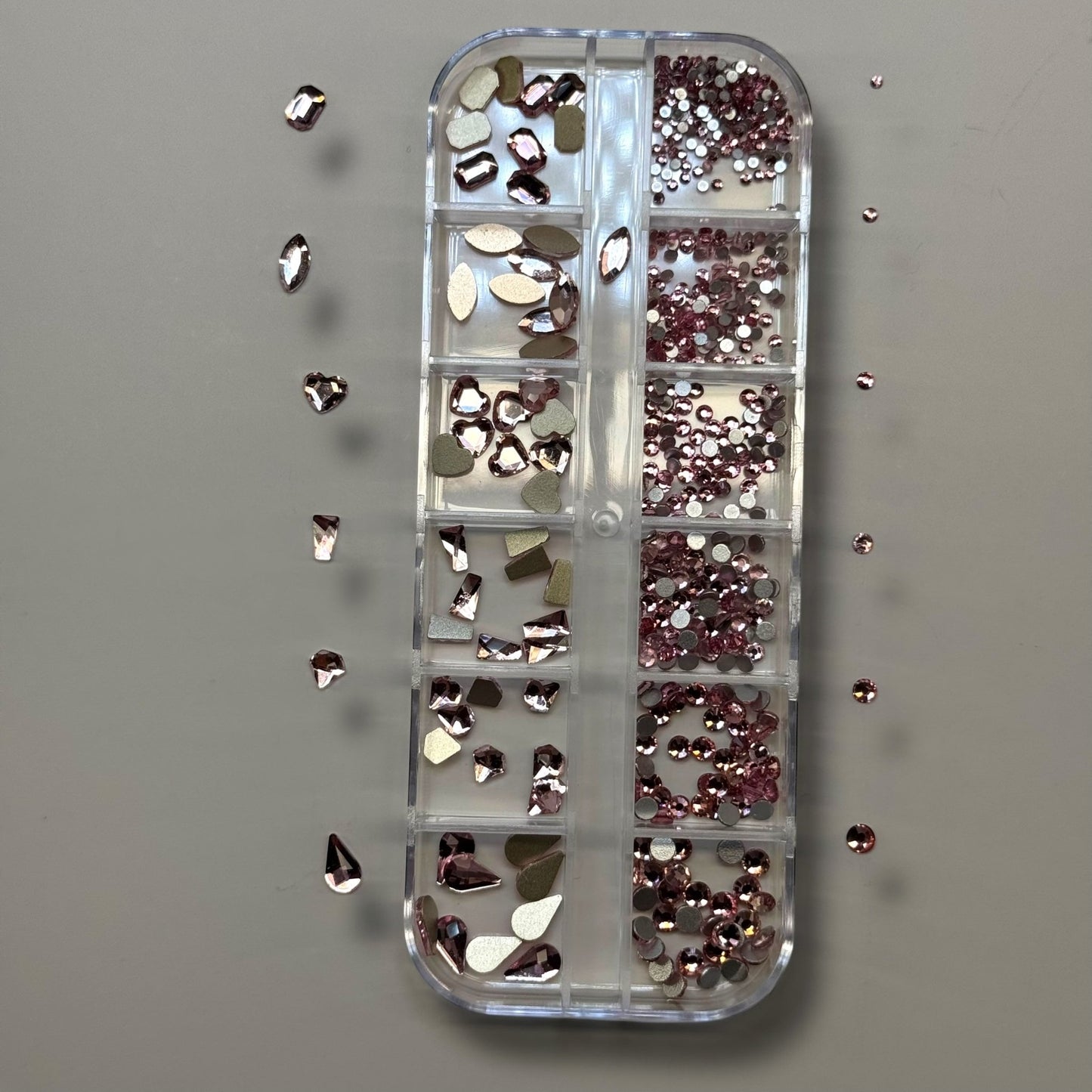 Light pink Rhinestone Box - High Quality Rhinestone box - JTessentials