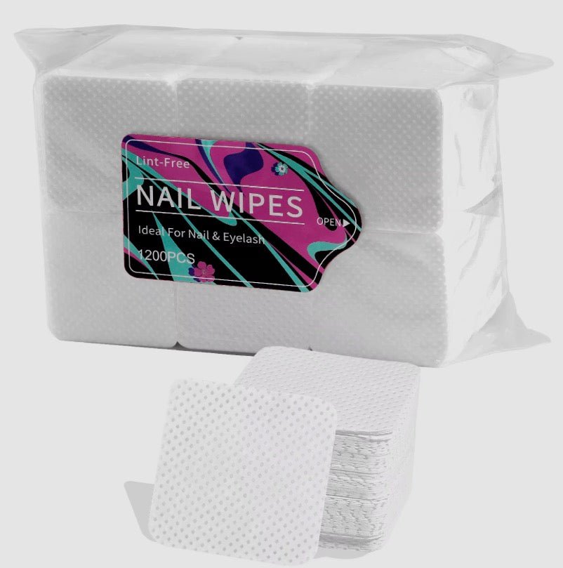 Lint - Free Nail Wipes 1200PCS – White - JTessentials