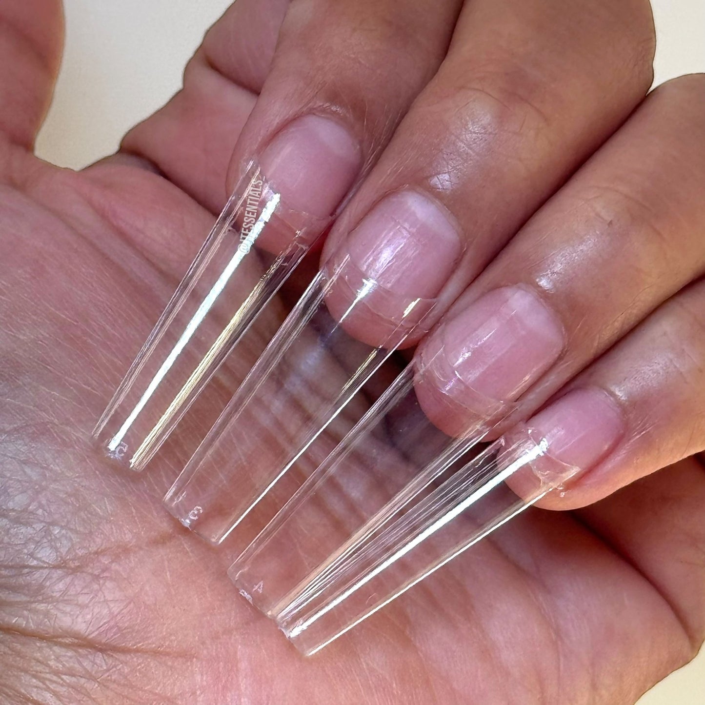 Long Straight Coffin - Nail Tips Box 500 pcs - JTessentials