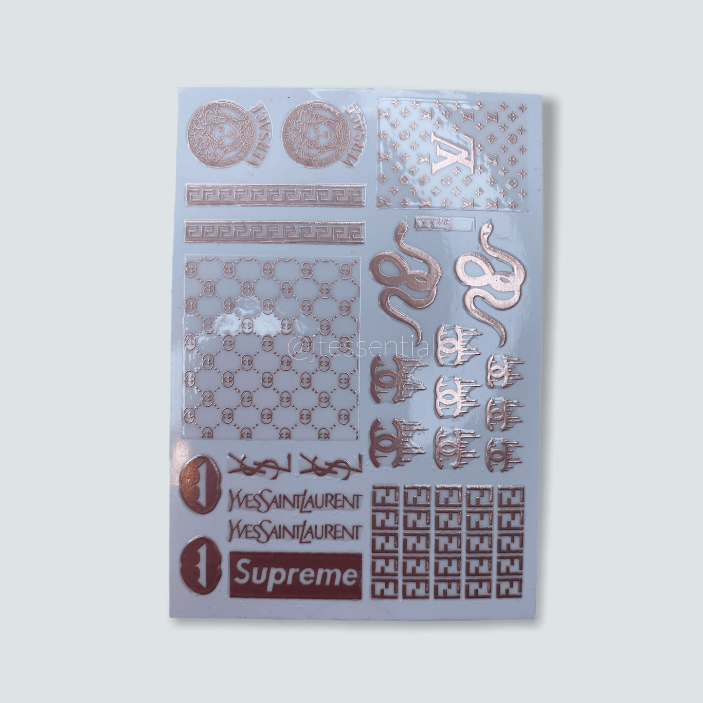 Luxurious Brands Lips & Snake Sticker D075 - 10 - JTessentials