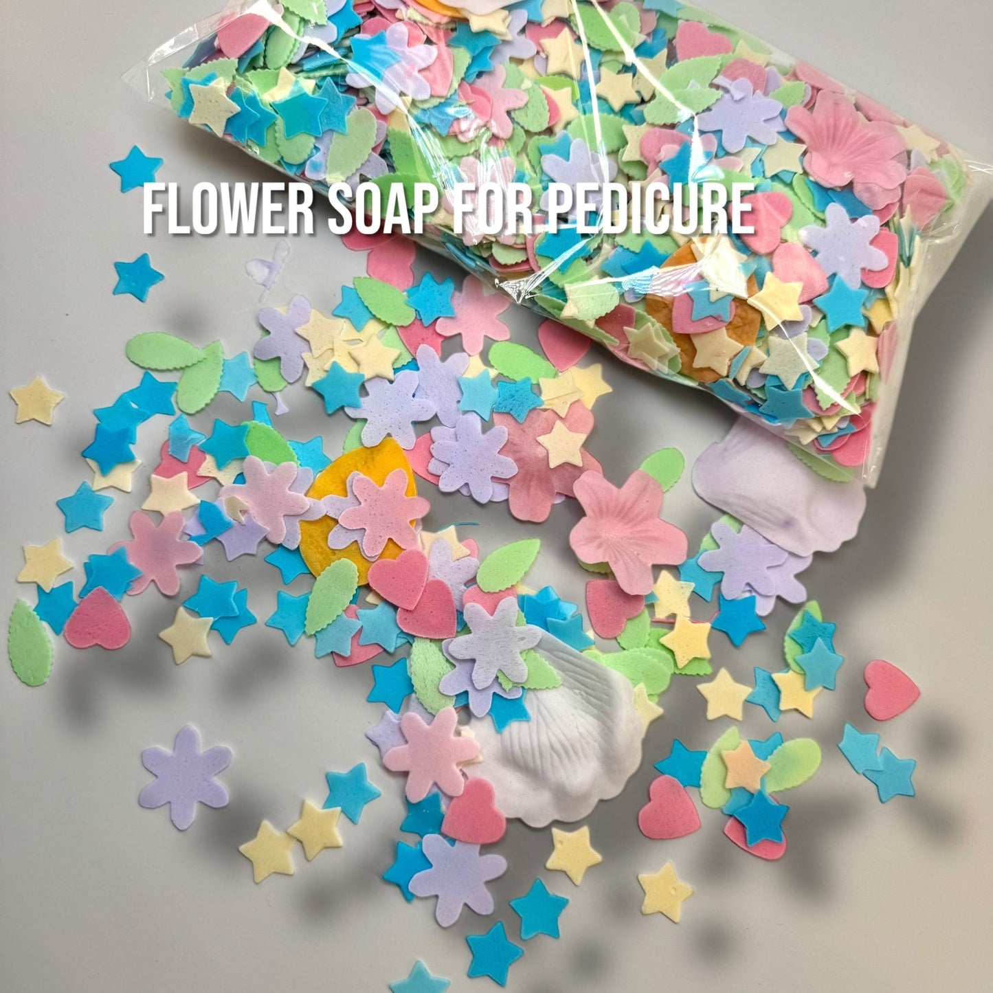 Luxury Pedicure Soap Flowers – Colorful Petal Confetti for Spa and Nail Care - JTessentials