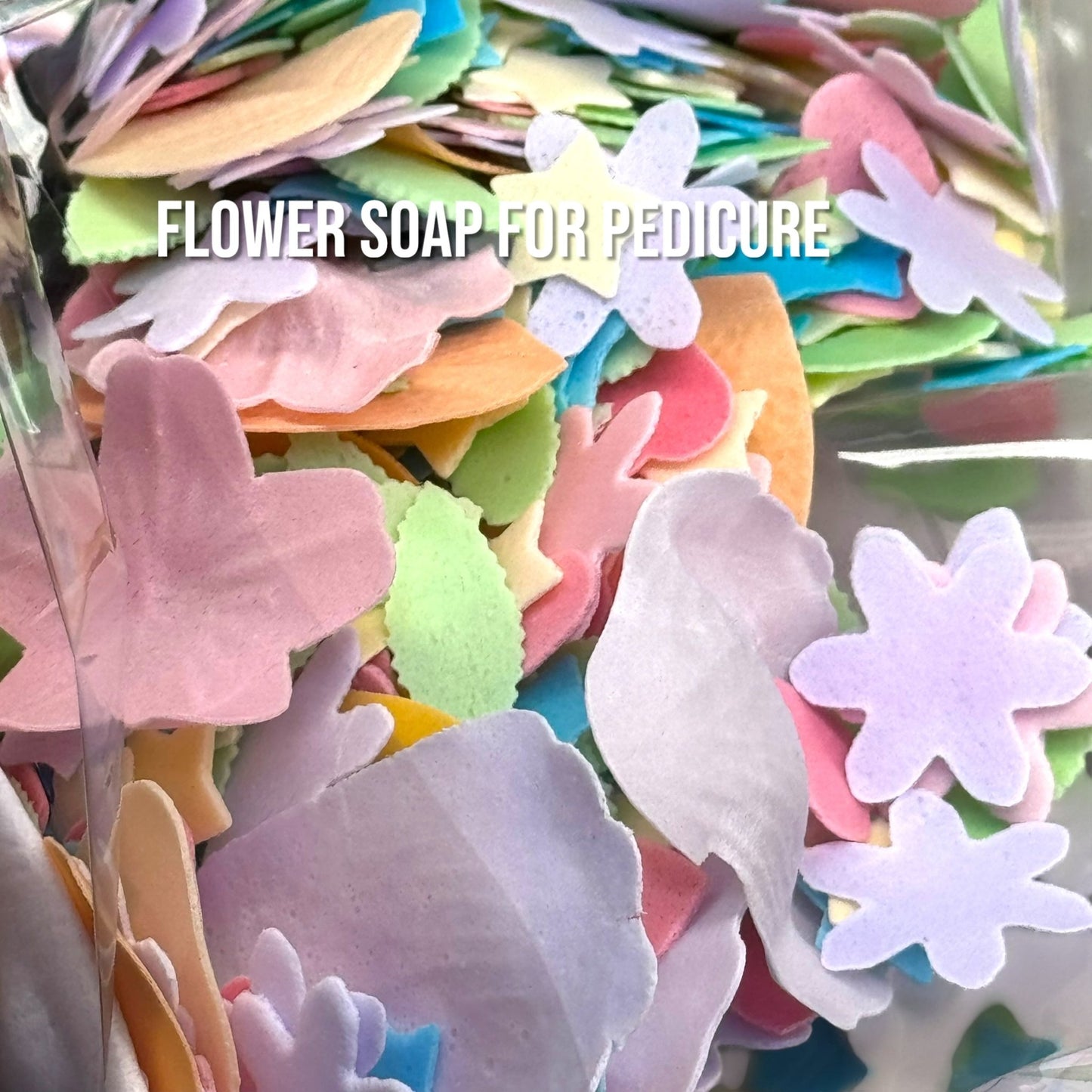 Luxury Pedicure Soap Flowers – Colorful Petal Confetti for Spa and Nail Care - JTessentials