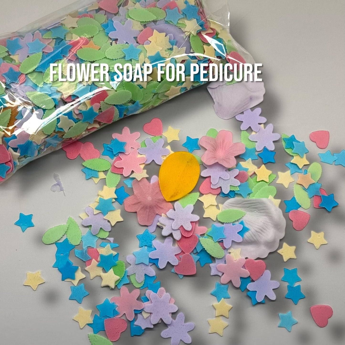 Luxury Pedicure Soap Flowers – Colorful Petal Confetti for Spa and Nail Care - JTessentials